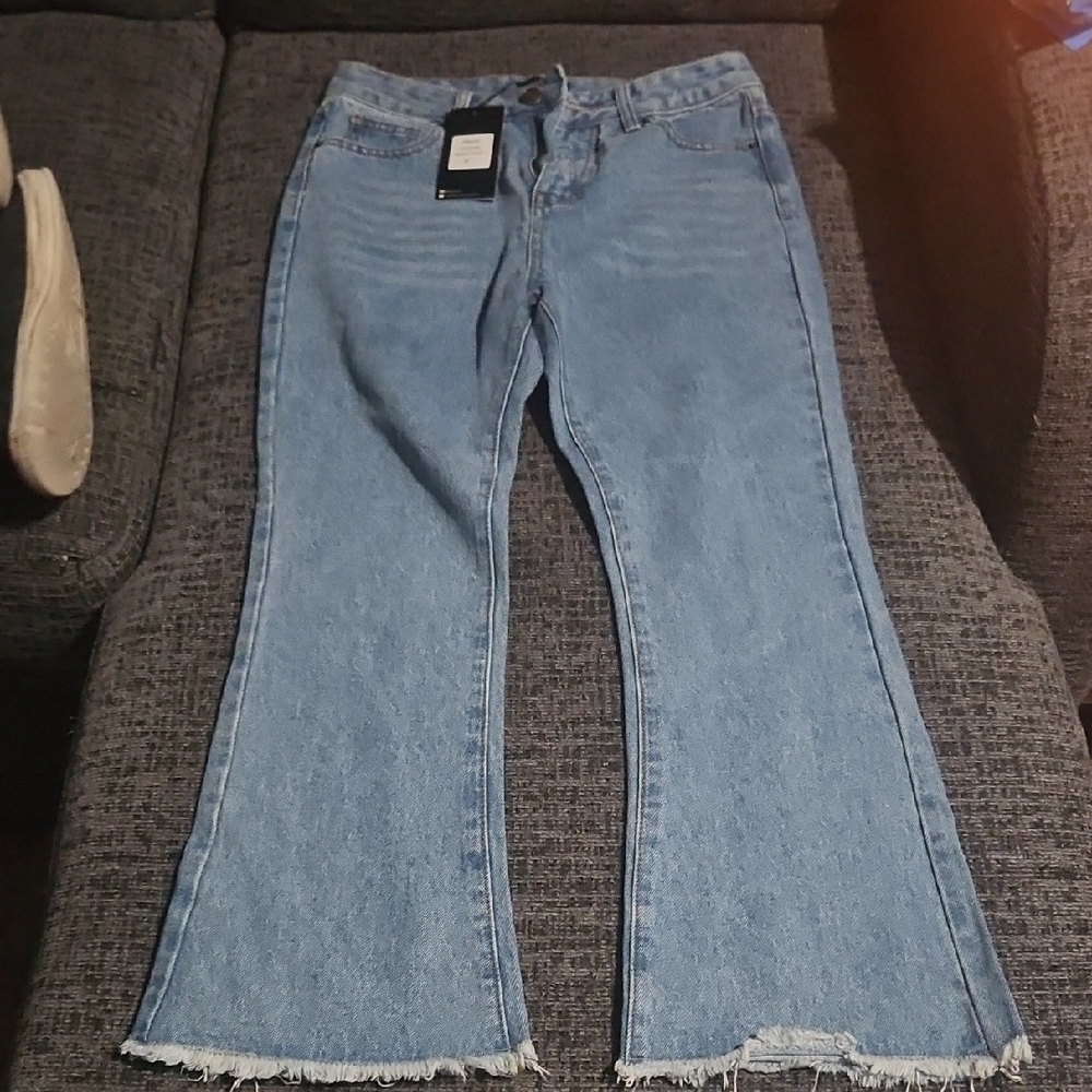 Women's Blue Flared Jeans